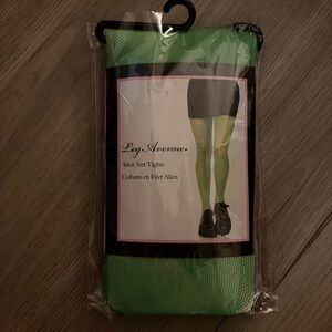 Leg Avenue Vibrant Green Alien Net Tights